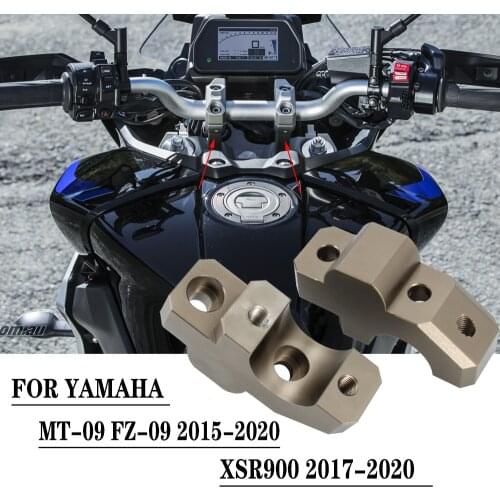 Motorcycle Parts Handlebar Riser Handlebar Riser Mounting Clamp FOR YAMAHA MT-09 FZ-09 FZ09 MT09 15-20 XSR 900 XSR900 17-20