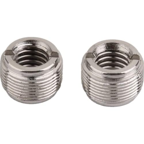 2Pcs Microphone Clip Screw Thread Adaptor 3/8' to 5/8' Converter Connector