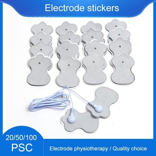 20/50/100pcs Non-woven Fabric Electrode Adhesive Gel Pads Therapy Massager Therapeutic Pulse Electro Sticker Muscle Stimulator
