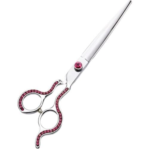 8 Inch High Grade Diamond Japanese Stainless Steel 440C Hair Cutting Professional Pet Hair Scissors