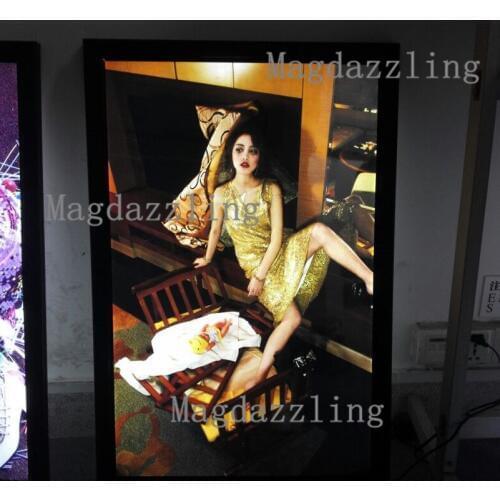 A1 Black Aluminum LED Photo Frame Advertising Light Boxes,LED Picture Frames Lightbox