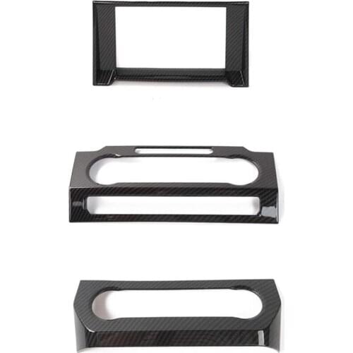 For Ford F150 2015-2020 Car Navigation GPS Frame Air Conditioning Switch Panel Volume Adjust Switch Button Cover Trim