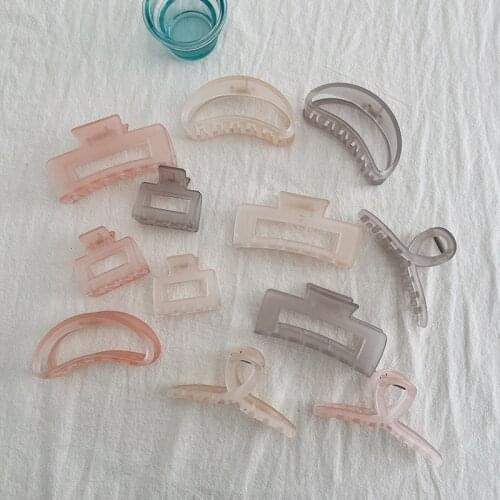 French temperament sweet jelly color plate hair clip female ponytail hair clip shark clip hair clip hair accessories