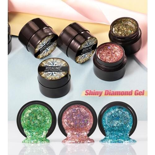 ROSALIND Painting Gel Varnish Nail Polish UV Semi Permanent Primer Nails For Manicure Shiny Diamond Gel Hybrid Varnish Nail Art