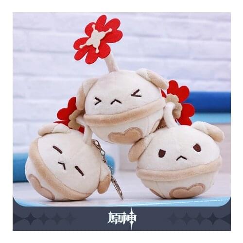 Game Anime Genshin Impact Official Klee Cosplay Cute 9cm Plush Keychain Dango Props