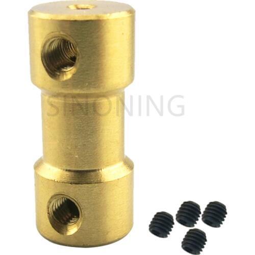 Brass Flexible Shaft Coupling Motor Rigid Coupler 20mm for Hobby Hand Drill Tool 2/2.3/3/3.175/4/5/6mm to 2/3/3.175/4/5/6mm