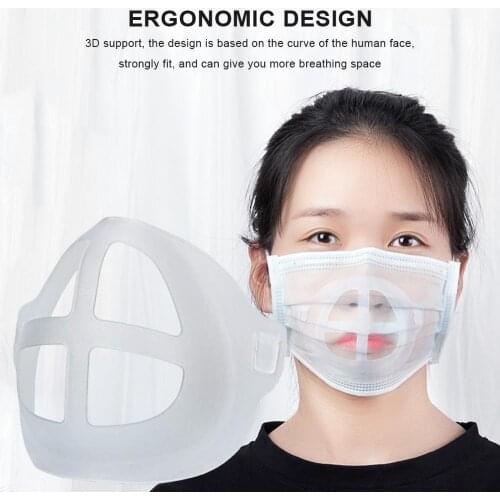 Wonderlife 3D Mouth Mask Support Breathing Assist Help Mask Inner Cushion Bracket Food Grade Silicone Mask Holder Breathable