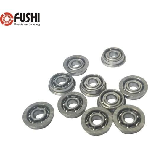 MF83 OPEN Miniature Flanged Ball Bearing 3*8*2.5 mm 10PCS ABEC-1 Non Standard Deep Groove Bearings MF83