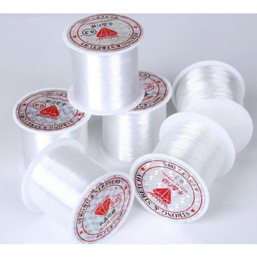 Dia 0.2/0.25/0.3/0.35/0.4/0.45/0.5/0.6MM Non-Stretch Fish Line Nylon Line Not Fluorocarbon Line for Jewelry Making