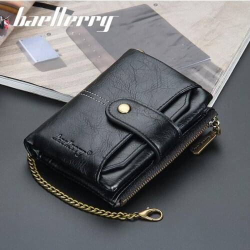 Baellerry New Design Wallet Men Short Purse and Mini Money Bag Vintage Money Purses Dropshipping 2021 Card Holder Small Wallets