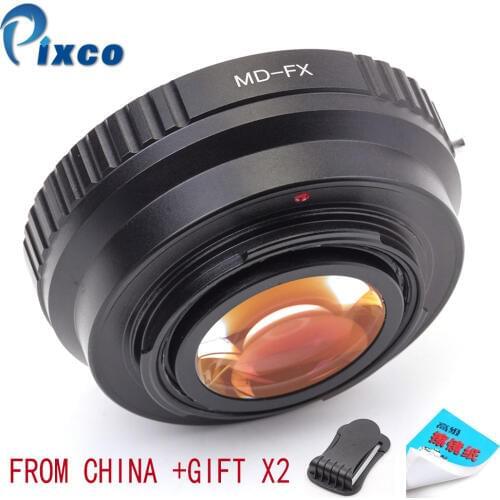 Pixco MD-FX Focal Reducer Speed Booster, Suit for Minolta MD Lens to Suit for Fujifilm X-A5 X-A20 X-A10 X-A3 X-A2 camera