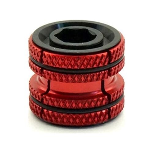 Aluminum Alloy Bike Bicycle Headset Expander Plug for 28.6mm 1 1/8 Inch Steerer Carbon Fork MTB Road Bike Headsets Plugs-Red