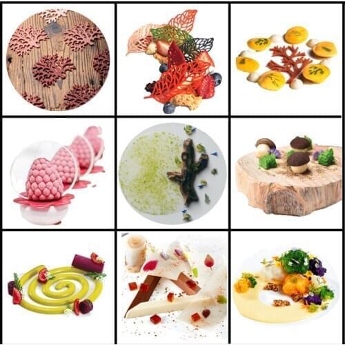 SHENHONG 20 Types Silicone Cake Molds Dessert Placing Decoration Mould Fondant Model Pastry Baking Tools Lace Mat Bakeware