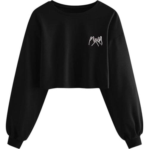 Hoodies Women Autumn 3d Printed Short Sweatshirts Tops Star Print Long Sleeve Pullvoer Hoodie Womens Sweatshirt Свитшот 40