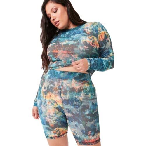 Women Large Sports Suit Fitness Long Sleeve 2 Pcs Workout Shirt Sets Weight Loss Sportswear Female Plus Size 5xl 6xl