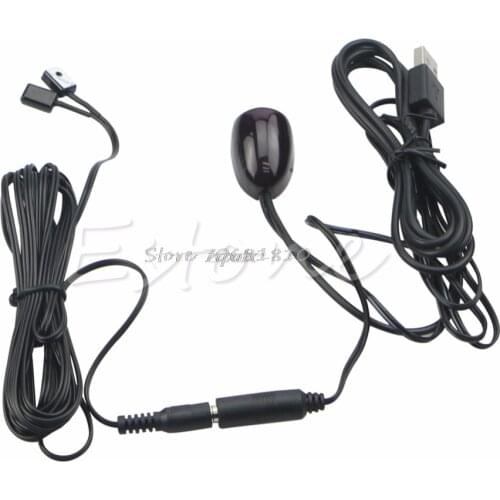 1 Receiver 2 Emitters Repeater Hidden Infrared Remote IR Extender System Kit Whosale&Dropship