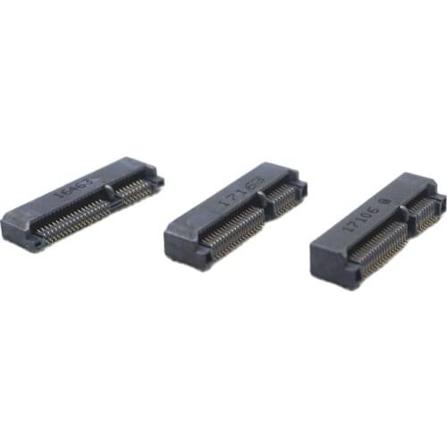 10PCS MINI PCIE PCI-E connector msata socket 52pin Height: 4.0mm 5.2mm 5.6mm ROHS Free shipping