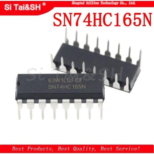 10PCS SN74HC165N DIP16 SN74HC165 DIP 74HC165N DIP-16 74HC165 new and original IC