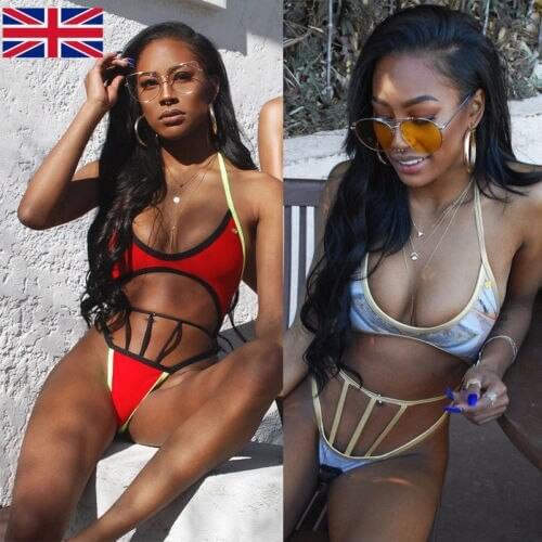 2019 Women Sexy Bikini set Ladies Push up padded Bandage swimwear swimsuit bathing suit