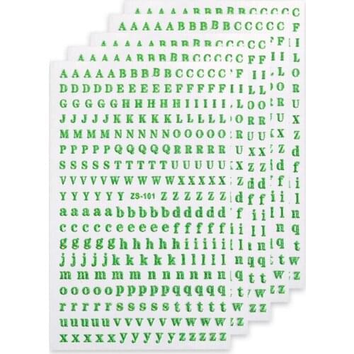 5 Sheets 3D Letters Chunky Glitter Nail Art Decorative Stickers UV Epoxy Resin Mold Fillings DIY Crafts Accessories