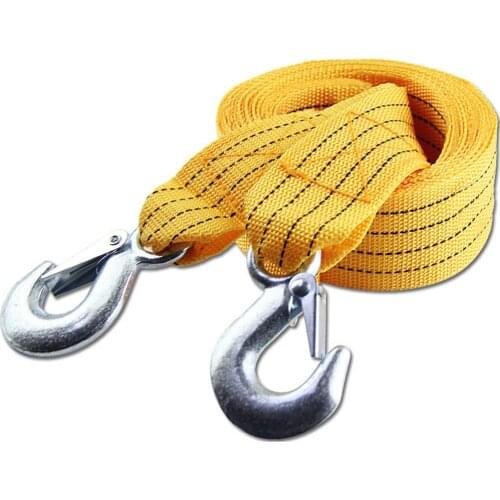 4M Heavy Duty 5 Ton Car Tow Strap Towing Pull Rope Strap Hooks Van Road Recovery Car Towing Ropes Off Road Accessories