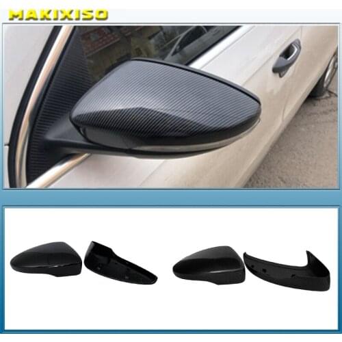 1 Pair Rearview Mirror Cover Side Wing Rear View Mirror Case Covers For VW Golf MK7 7.5 GTD R GTI MK6 6 Polo 6R Scirocco Passat