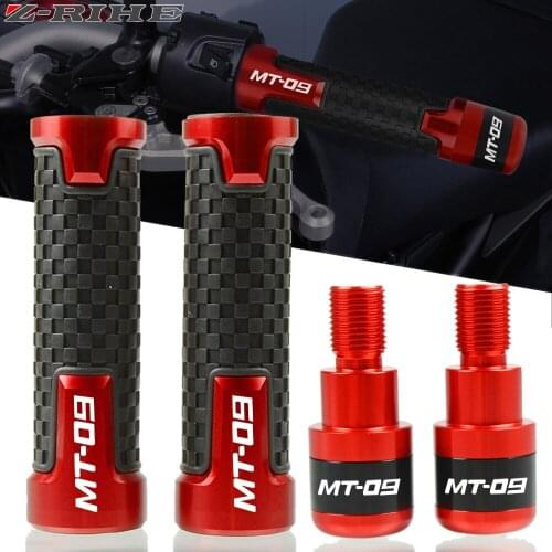 For YAMAHA MT-09 TRACKER FJ09 MT09 FZ09 2015 2016 Motorcycle Accessories 7/8"22mm Handlebar Grips Handle Bar Ends Plug Slider