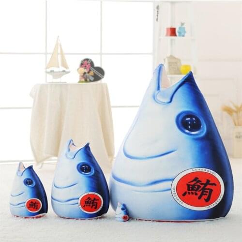 Simulation Tuna Head Pillow Plushie Toys Stuffed Soft Nanoparticle Fish Real Doll Plush Lazy Sofa Toy For Girl Kids Adult Gifts