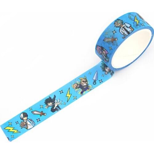 LX198 My Hero Washi Tape Masking Tape Adhesive Tapes Stickers Decorative Stationery Matte Tapes
