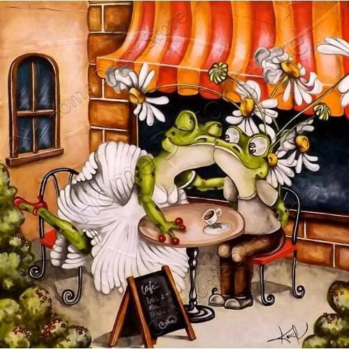 Full set Animal Frogs Diy 3D diamond painting cross stitch diamond painting 5D diamond embroidery square diamond mosaic