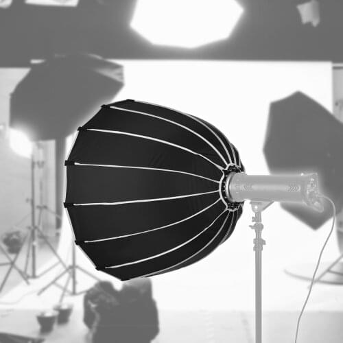 Andoer KP2-90 90cm Large Portable Softbox Professional Deep Parabolic Photography Quick Softbox with Carrying Bag for Studio