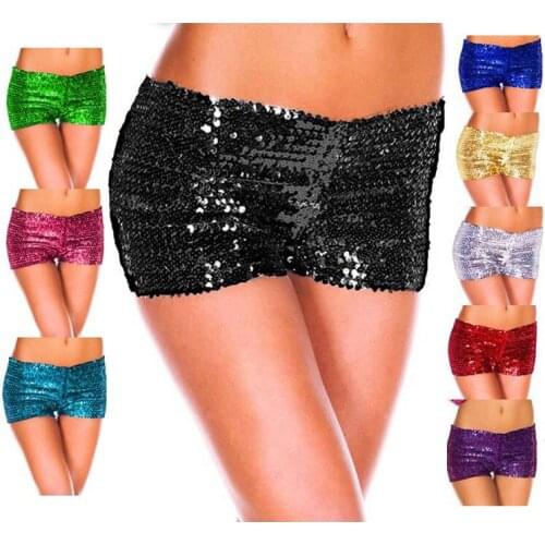 Sexy Casual Sequin Shorts Womens Trousers Stage Performance Pants Shiny Performance Pants High Stage Dancers Window Dancers