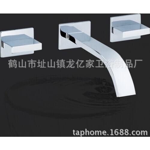 All copper Quartet concealed basin mixer for concealed installation into the wall basin faucet hot and cold taps three-hole fauc