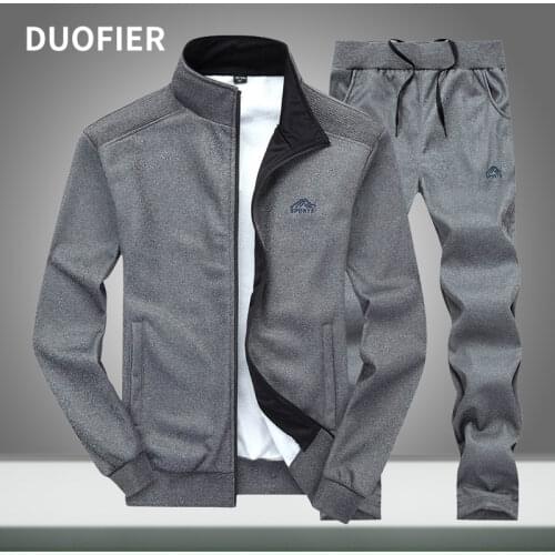 Fashion Autumn Spring Tracksuit Men Brand New Man Sets Sporting Suit Sweatshirt + Sweatpants Slim Fit Men Clothing 2 Pieces Sets