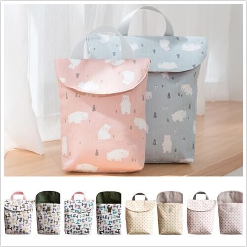 Baby Diaper Bags Maternity Bag Wet Cloth Diaper Backpack Reusable Waterproof Diaper Organizer Portable Big Capacity Mummy Bag