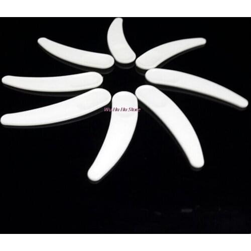 10/50PCS Disposable Plastic Facial Mask Spoon White Curved Spatulas Cosmetic Scoop Makeup Tool For Girls