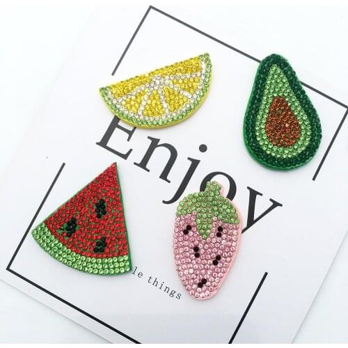 10pcs Rhinestones Diamond Mosaic Parches Bordados Para La Ropa DIY Accessories Patches for Clothing Dress Shoes BB Clip