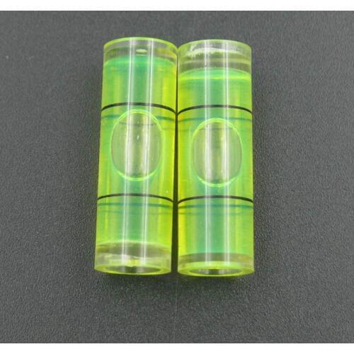 2 pieces/lot) Diameter 10mm Length 30mm Acrylic Tube Bubble Level Spirit Level Measuring Instrument