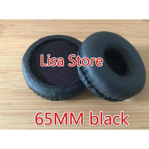 20 Pairs / 40pcs 65MM Leather Earphone Foam Earbud big ear buds Headphone 9cm Ear pads cushion Sponge Covers Tips for ATH-SJ1