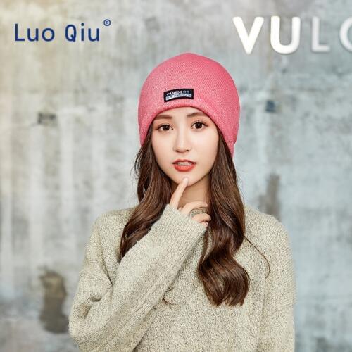 Brand New Women Winter Beanies Cotton Blended Beanie Slouch Warm Hat Festival Unisex Mens Ladies Cap Wavy Color Bonnet Hats