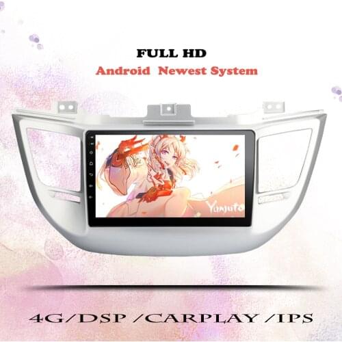 Carplay DSP 10.1" Android 10.0 8 Core 6GB 12GB Car DVD Player GPS map dab Radio video player For Hyundai TUCSON IX35 2015-2017