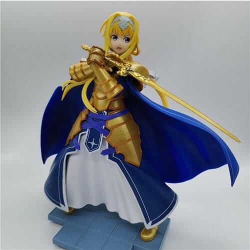 18cm Animation Sword Art Online 1/8 Figures Alice Synthesis Thirty Knight PVC Model Toy Collect Ornaments Figurine Gifts