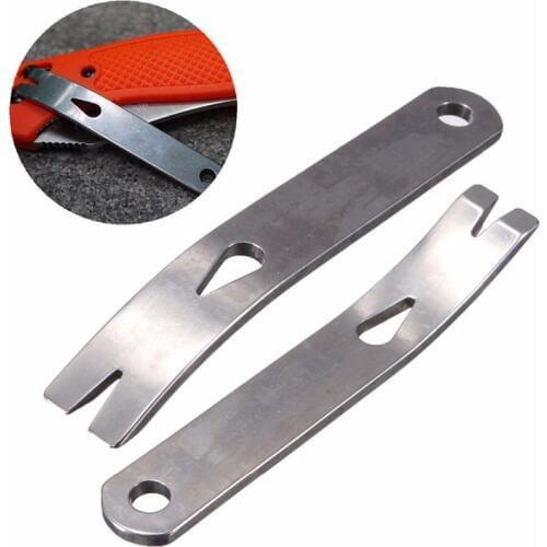 EDC Gear Mini Crank Crowbar Pocket Pry Bar Keychain Multi Tool Survival Scraper Multi Function Tools Stainless Steel Camping Kit