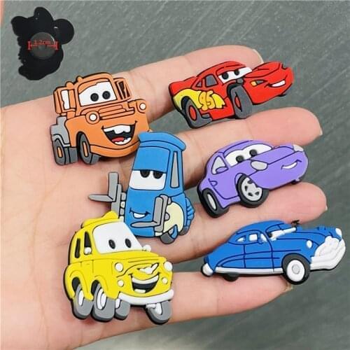 1PCS PVC Colourful Cartoon Transportation Fridge Magnetic Sticker Cute Bus Cart Refrigerator Magnets Boys Gifts Stationery Toy