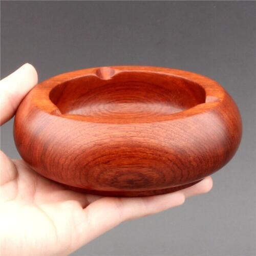 Creative new Chinese mahogany ashtray Myanmar rosewood ashtray solid wood home living room office decoration