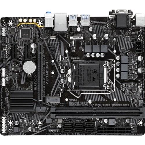 B460M D2V 10th generation motherboard supports I5-10400 I5-10500