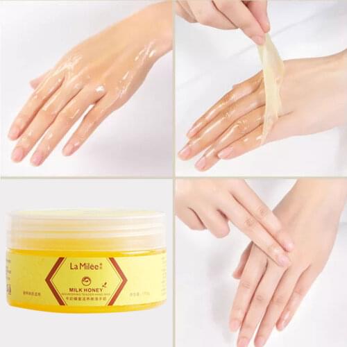 Milk Honey Hand Mask Whitening Repair Moisturizing Exfoliating Callus Hand Mask Anti-aging Hand Cream 110g