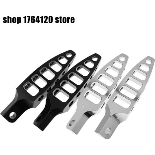 Motorcycle 45 Degrees CNC Black/Chrome Foot Pegs Pedals Foot Rest For Harley Sportster 883 1200 Touring 1993-2016 Dyna Softail