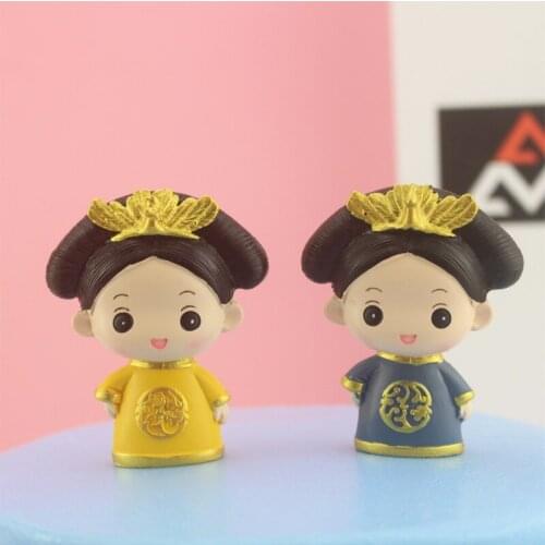Cartoon cute thin little queen cake ornaments baking decorations party atmosphere supplies