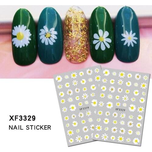 15 Colors Various Pattern Nail Sticker Butterfly Daisy Animal Plant Colorful Watermark Decal DIY Design Nail Art Patch Tools